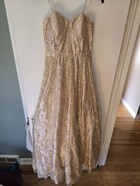 Blondie Nites Dusty Pink Formal Dress